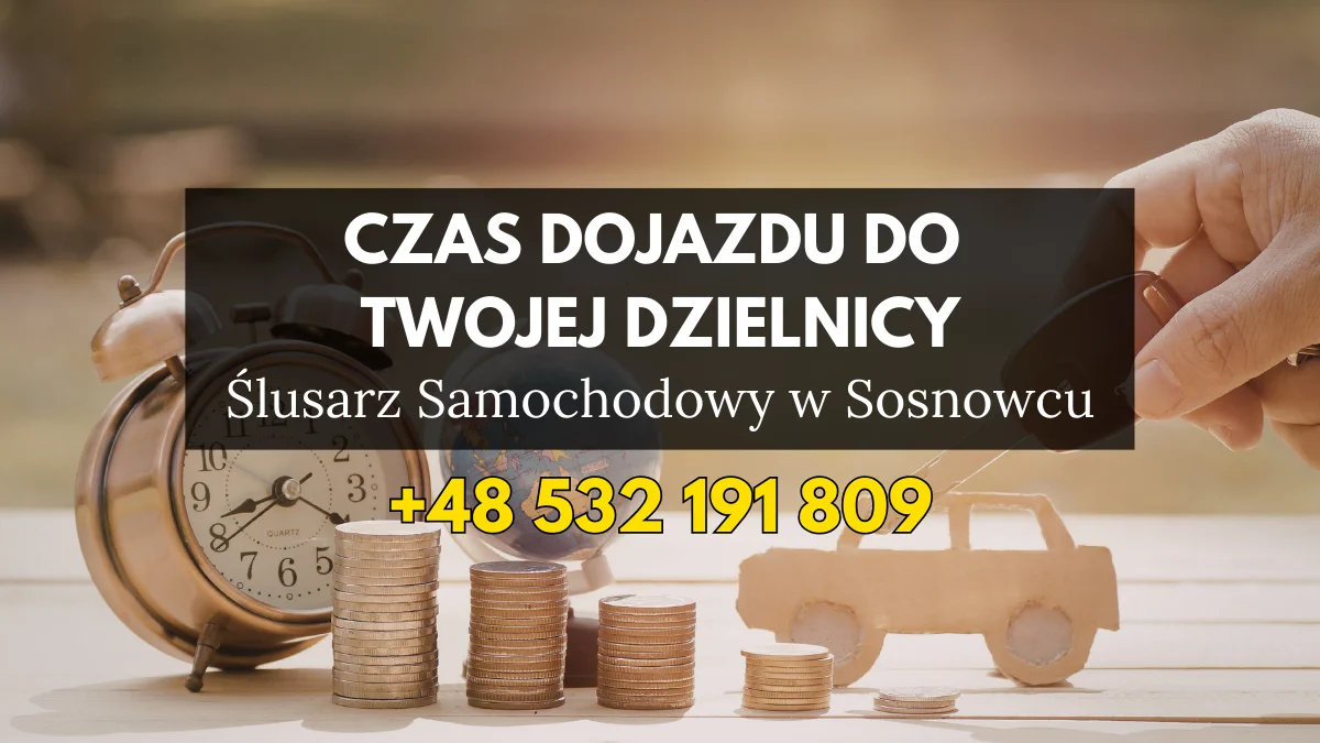 Ślusarz Samochodowy w Sosnowcu - czas dojazdu