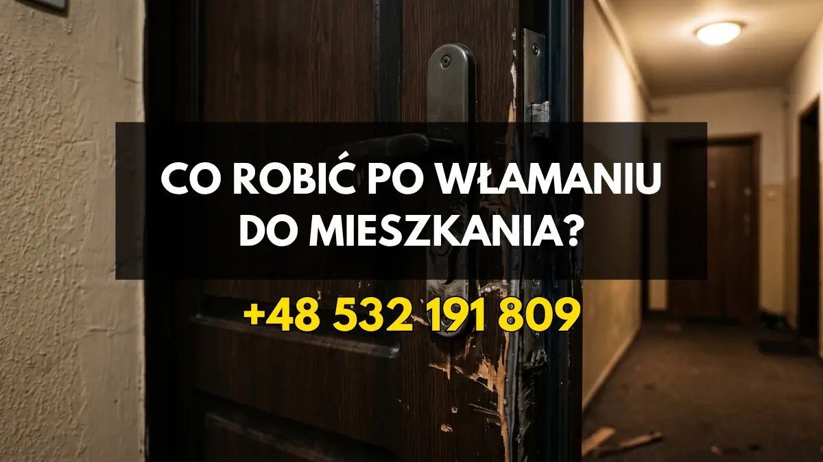 Co robić po włamaniu do mieszkania Co robić po włamaniu do mieszkania