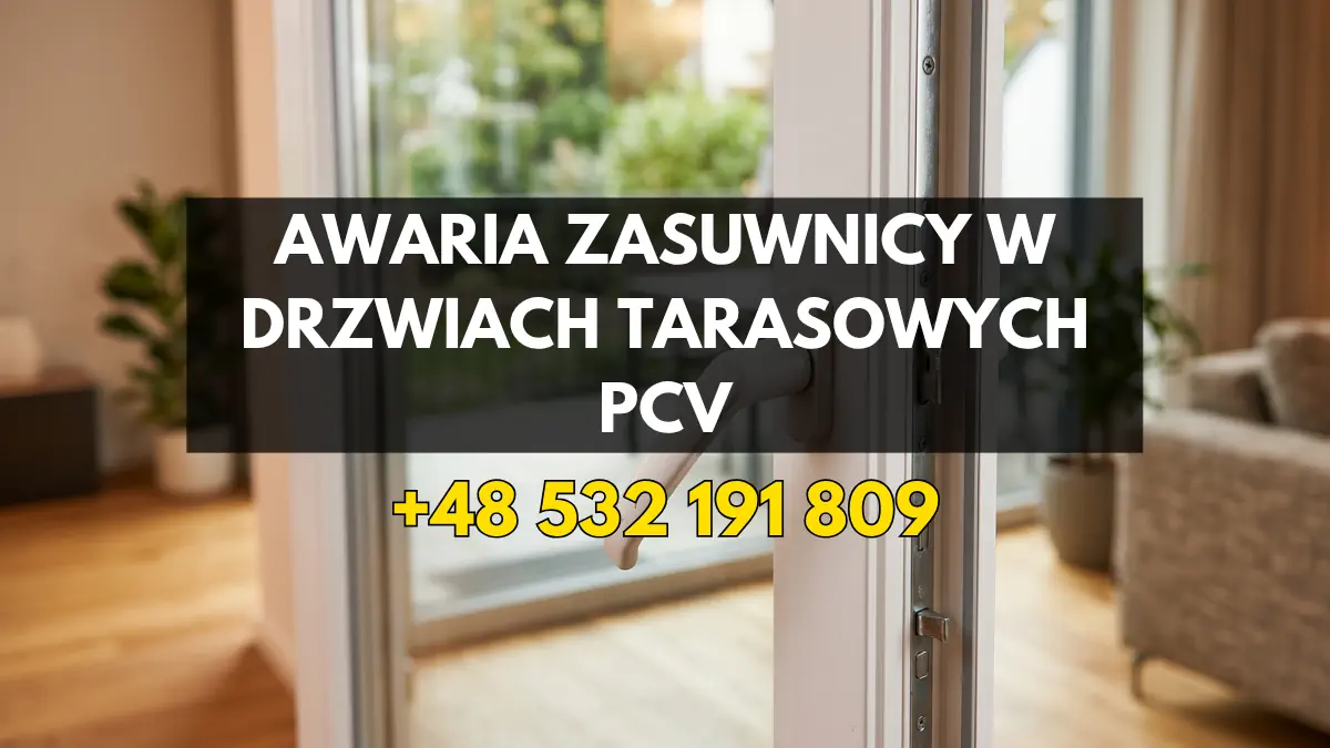 awaria zasuwnicy w drzwiach tarasowych PCV awaria zasuwnicy w drzwiach tarasowych PCV